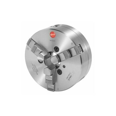 Holex Three-jaw Lathe Chuck, Steel with Short Taper Mount, DIN 702-3, Diameter/Taper: 200/6mm 312931 200/6